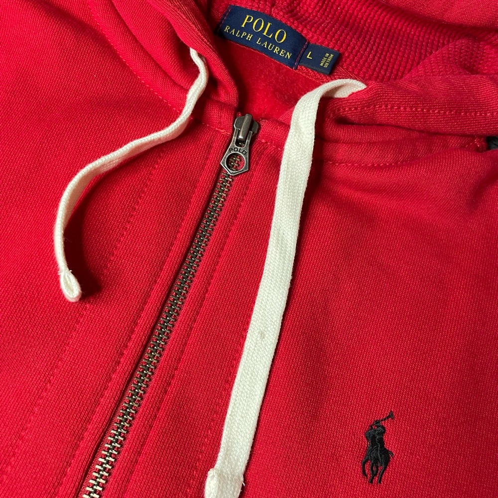 Mens Polo Zip Hoodie